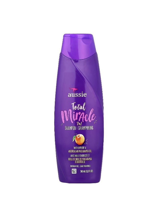 Aussie - Aussie, Total Miracle, 7-n-1 Shampoo, Apricot & Australian Macadamia Oil, 12.1 fl oz (360 ml) - Image 1