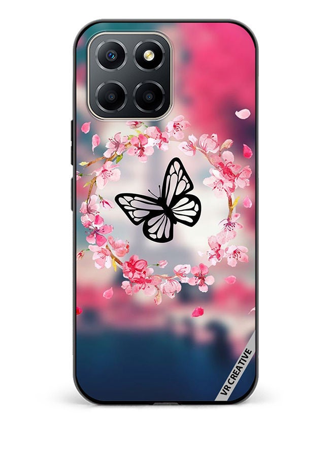 VR CREATIVE Protective Case Cover For Honor X6 Butterfly in Flower Ring Design Multicolour - Image 1