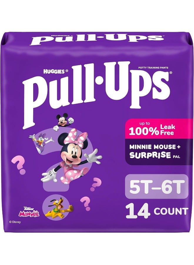 Pull-Ups Girls' Potty Training Pants, 5T-6T (46+ lbs), 14 Count - Image 1
