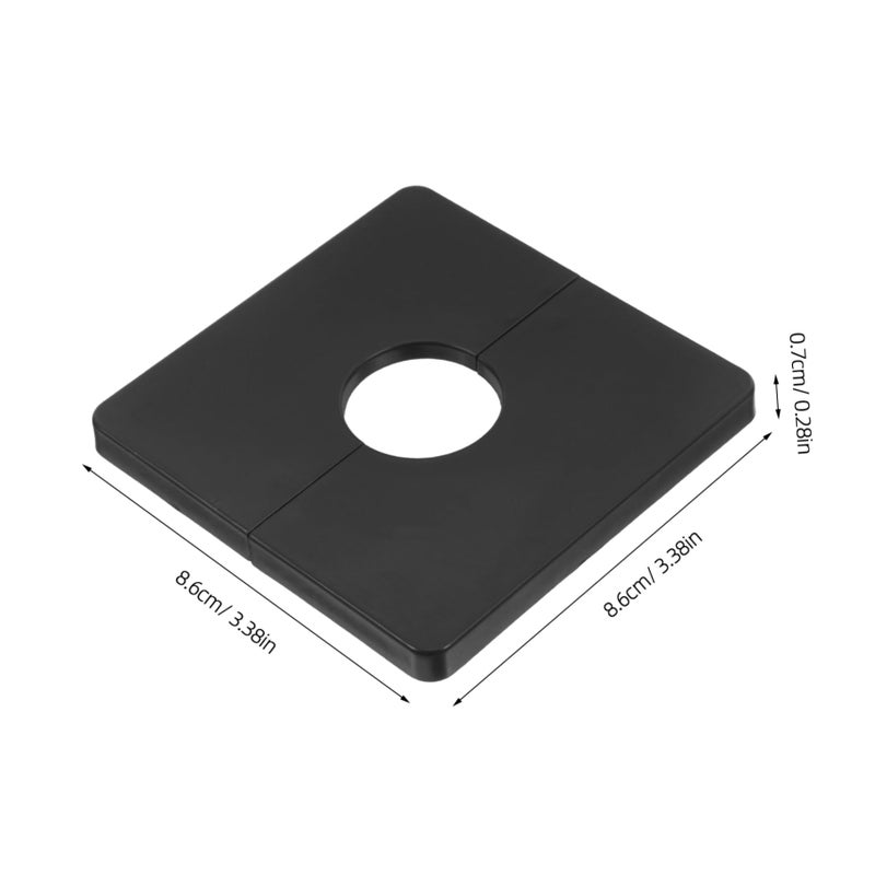 Square Wall Flange Cover Plate 5 Pcs For Concealing Pipes And Outlets Easy Installation - Image 3
