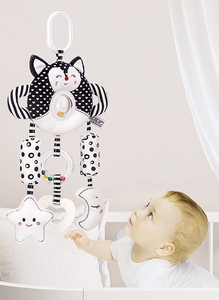 NIBEMINENT Baby Stroller Suspension Toy Car Seat Soft Plush Rattle 0 3 6 9 12 Months Early Development for Newborn - Image 4