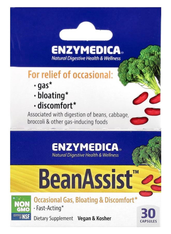 ENZYMEDICA BeanAssist™ 30 Capsules 