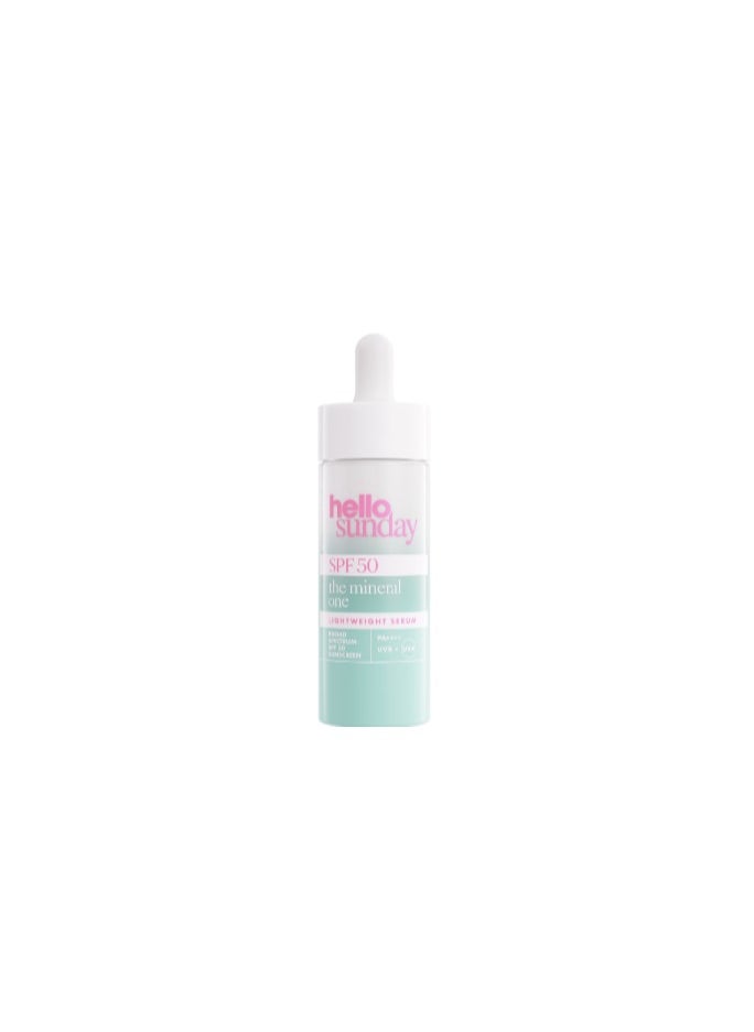 hello sunday HELLO SUNDAY THE MINERAL ONE LIGHTWEIGHT SERUM SPF50 30ML 