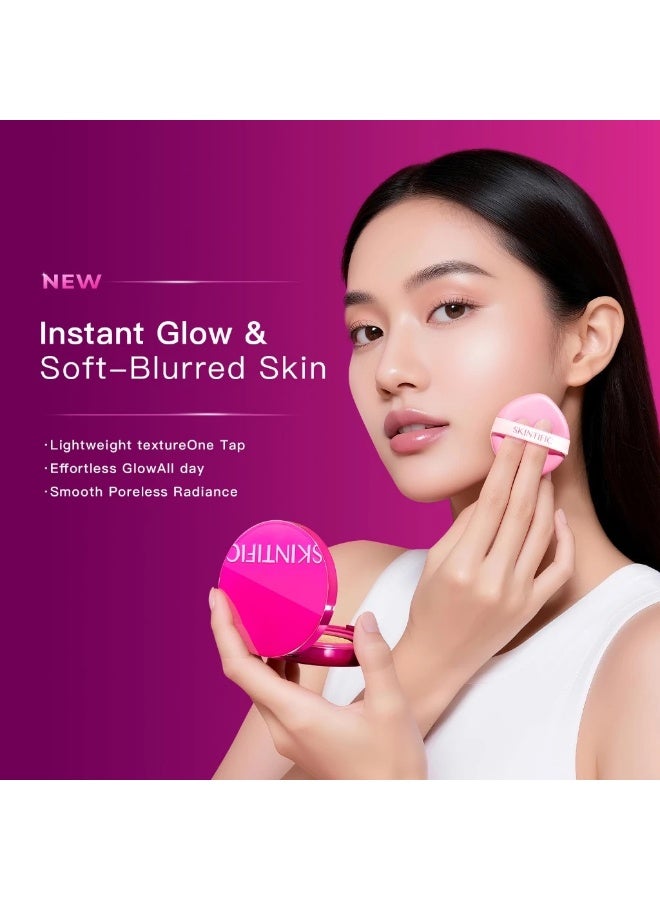 SKINTIFIC PERFECT & HYDRATE COMBO-Cover Perfect Glow Cushion (04 Beige) + Radiance Booster Serum Spray Poreless Flawless - Image 4