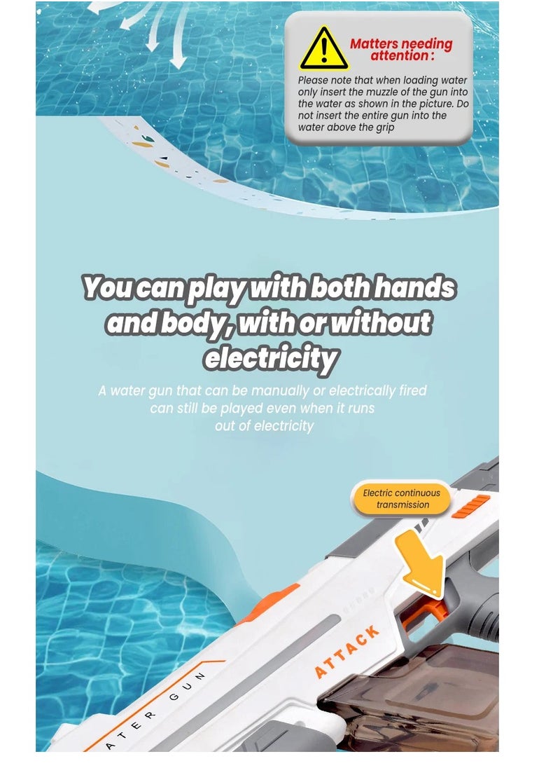 No branded 2024 New automatic suction children's outdoor toy water gun  - Image 5