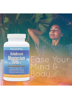 Natures Plus NaturesPlus, KalmAssure, Magnesium, 420 mg, 240 Vegan Capsules (105 mg per Capsule)  - Image 3