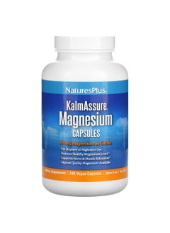 Natures Plus NaturesPlus, KalmAssure, Magnesium, 420 mg, 240 Vegan Capsules (105 mg per Capsule)  - Image 1