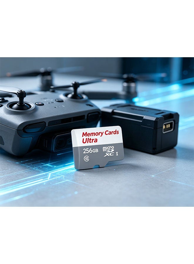256GB high-end storage card, supporting full HD video, suitable for smartphones, dashcam, action cameras and surveillance cameras. - Image 2