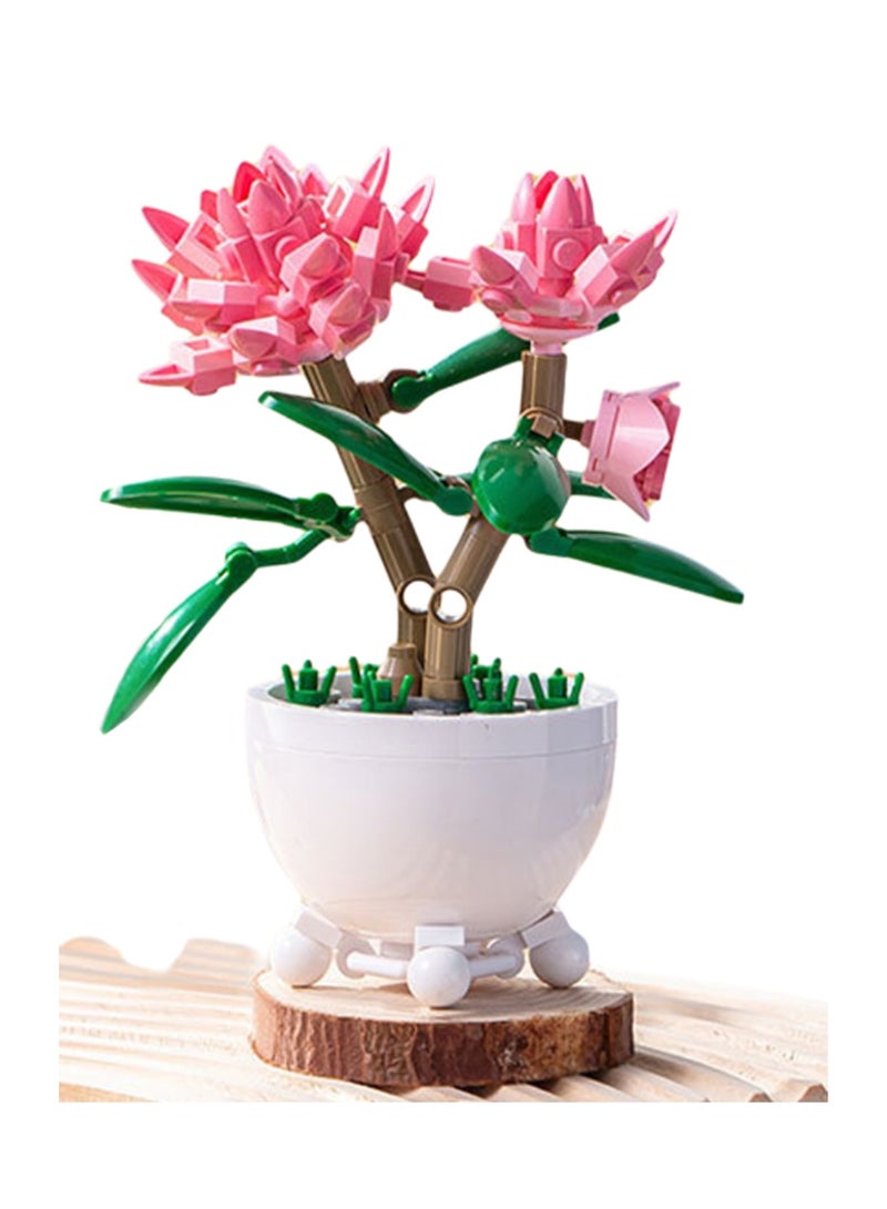 Jilong Boat Flower, Funny Potted Plant Series Assembly Model Ornaments Building Blocks Toys, Children'S Educational Game Gifts - Image 1