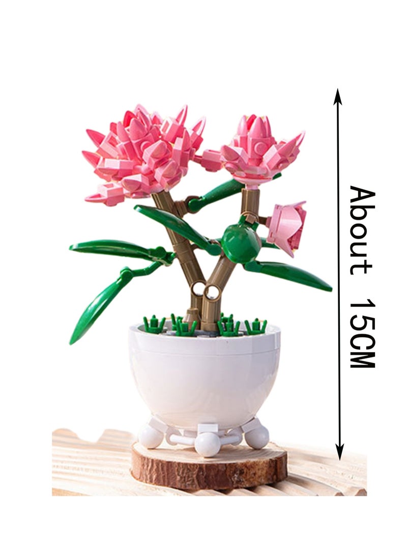 Jilong Boat Flower, Funny Potted Plant Series Assembly Model Ornaments Building Blocks Toys, Children'S Educational Game Gifts - Image 2
