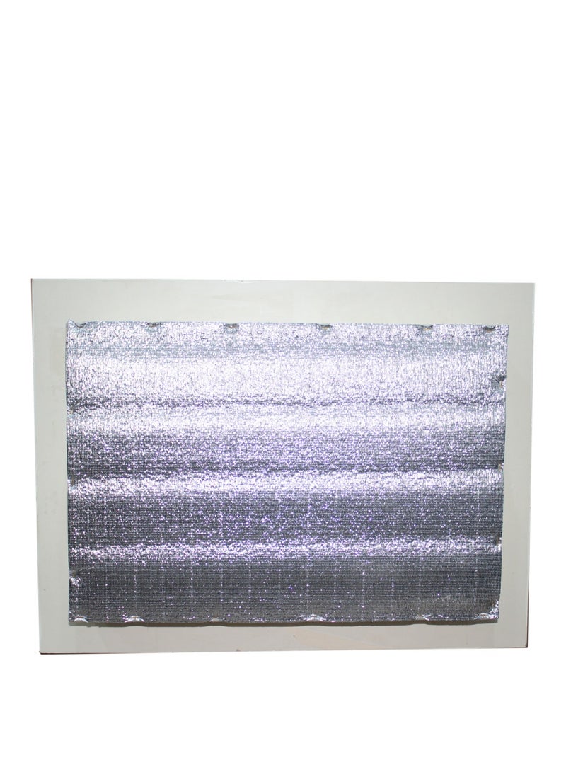 Decorative window air conditioner cover to cover the wall, made of wood, Beige color - Image 3