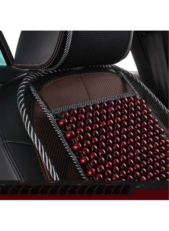 LKXHarleya Wood Bead Car Seat Cover Cushion, Cooling & Breathing, Automotive Beaded Driver Seat Massager Cushion for Lower Back Pain, One Size - Image 3