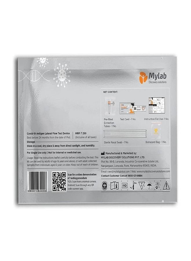 Mylab - Pack of 10 Covid-19 Rapid Antigen Self Test Kit - Image 1