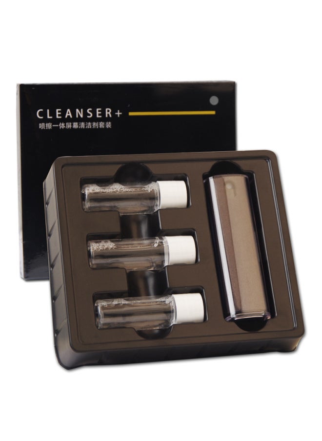 Generic - One Spray Wipe Screen Cleaner Mobile Phone Digital LCD Screen Cleaning Kit Screen Cleaner-Color:Gray (spray Wipe One + Shell +3 Bottles Of Replacement Liquid) - Image 1