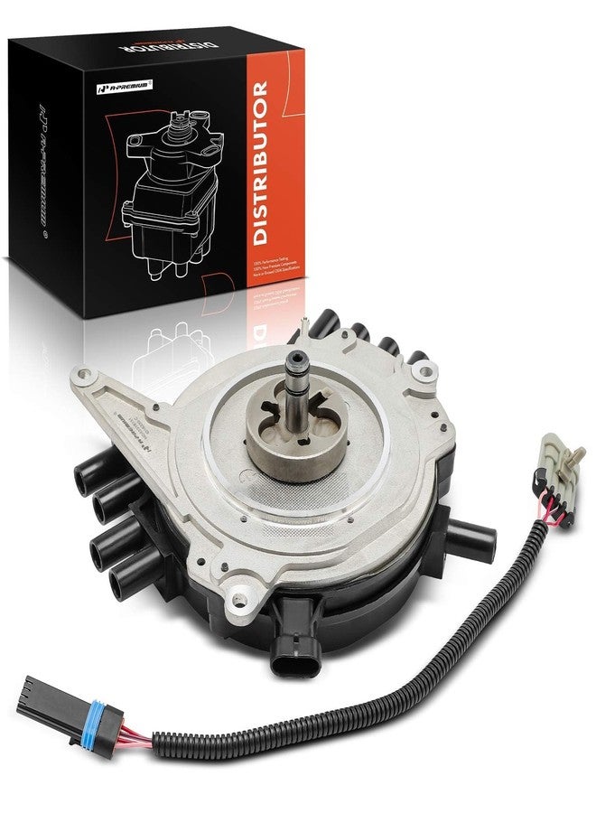 A-Premium Ignition Distributor with Cap and Rotor Compatible with Chevrolet Impala 1994-1996, Camaro, Corvette, Caprice & Buick Roadmaster & Cadillac Commercial Chassis, Fleetwood & Pontiac Firebird - Image 1