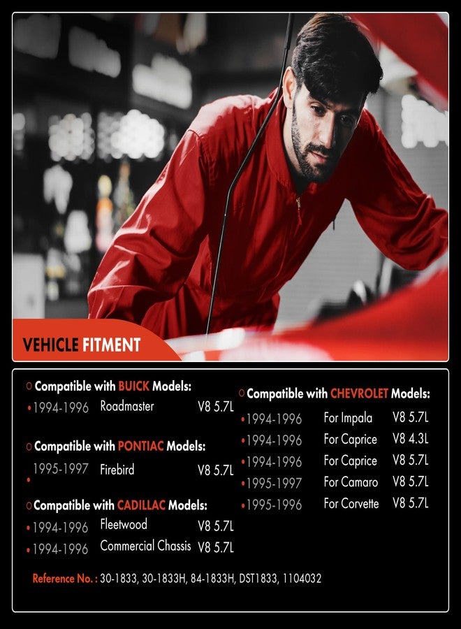 A-Premium Ignition Distributor with Cap and Rotor Compatible with Chevrolet Impala 1994-1996, Camaro, Corvette, Caprice & Buick Roadmaster & Cadillac Commercial Chassis, Fleetwood & Pontiac Firebird - Image 2