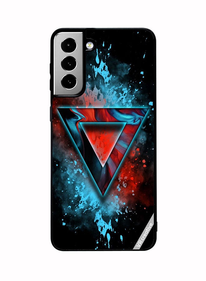 VR CREATIVE Protective Case Cover For Samsung Galaxy S21 FE 5G Logo Design Multicolour - Image 1