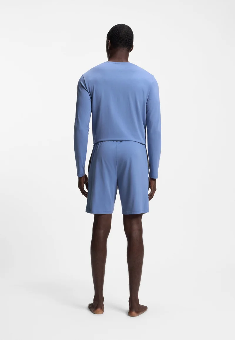 BOSS Stretch-cotton shorts with embroidered logo