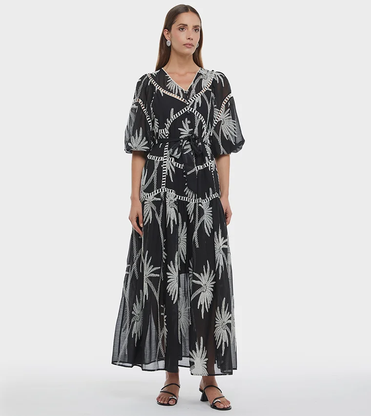 بي سي بي جي BCBG Embroidered Dress