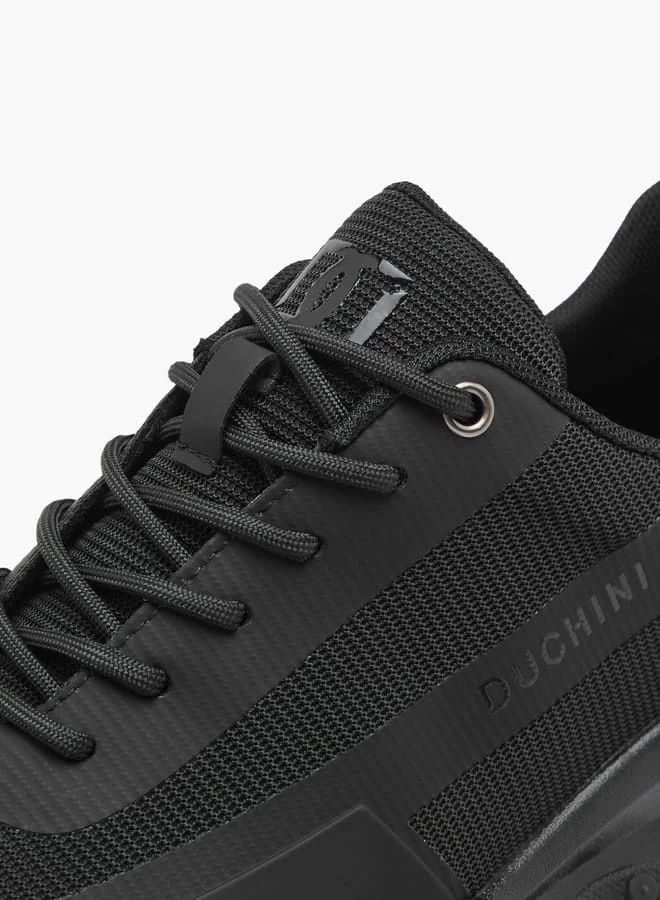 DUCHINI Men's Panelled Lace-Up Sneakers