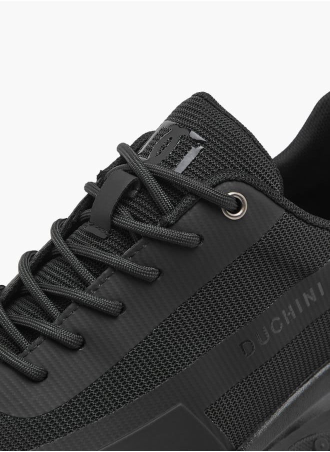 DUCHINI Men's Panelled Lace-Up Sneakers  - Image 4