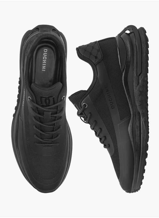 DUCHINI Men's Panelled Lace-Up Sneakers  - Image 1