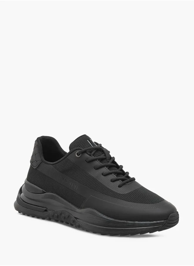 DUCHINI Men's Panelled Lace-Up Sneakers
