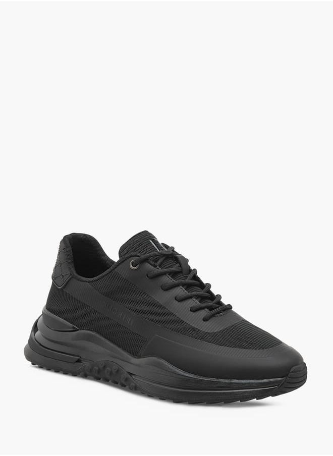 DUCHINI Men's Panelled Lace-Up Sneakers  - Image 2