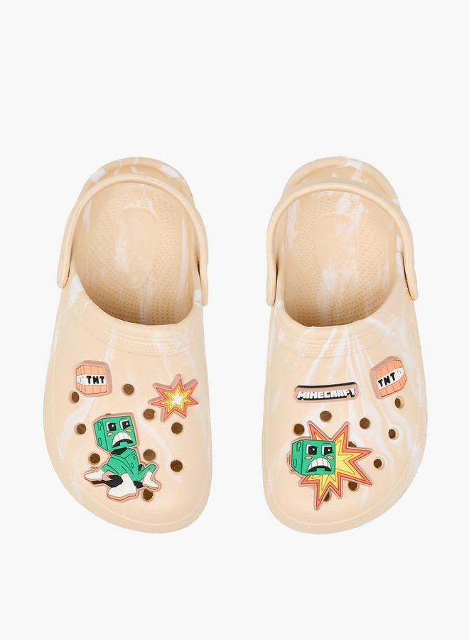 MINECRAFT Boys Backstrap School Clogs - Image 1