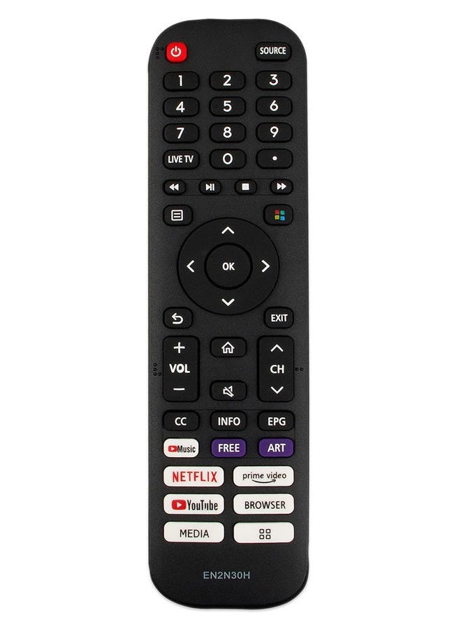 Vinabty EN2N30H Replaced Remote fit for Hisense Smart 4K TV 55H6G 55H77G 55V6G 55A60G 55A60H 55A60GMV 55A6010GMV 55A6030GMV 55A6050GMV 55A6070GMV 55A6090GMV - Image 1