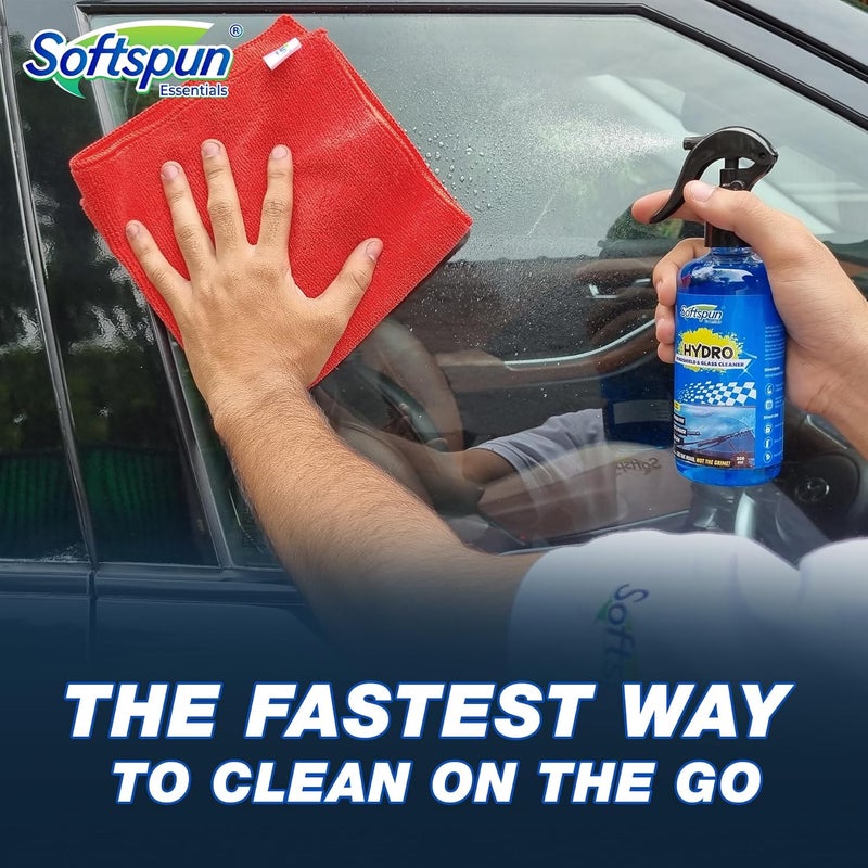 SOFTSPUN Essential Hydro Windshield & Glass Cleaner, 300ml, For Auto and Home, Streak-Free Shine on Windows, Windshields, Glass and Mirrors, Residue and Ammonia Free and Tint Safe. Improves Visibility - Image 4