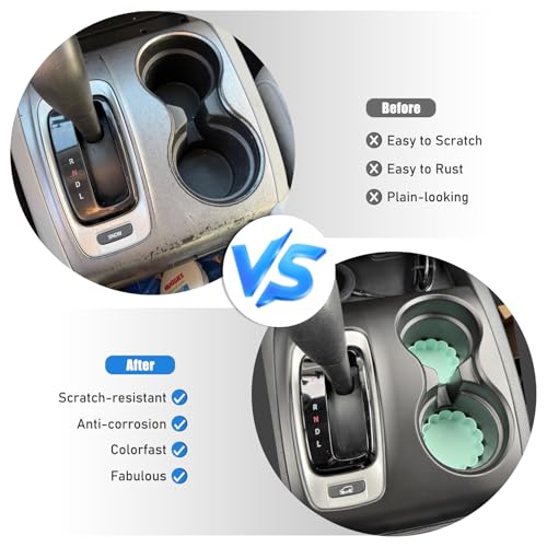 HIRUFAIT Gear Shift Panel Cover Trim for Honda Pilot 2016-2020/ Honda Ridgeline 2017-2019, ABS Automotive Center Consoles Cup Holder Cover Protector Accessories (Matte Black) - Image 2