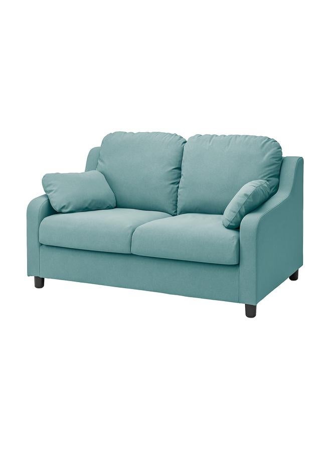 Zaboon Cover for 2-seat sofa, Hakebo light turquoise - Image 1