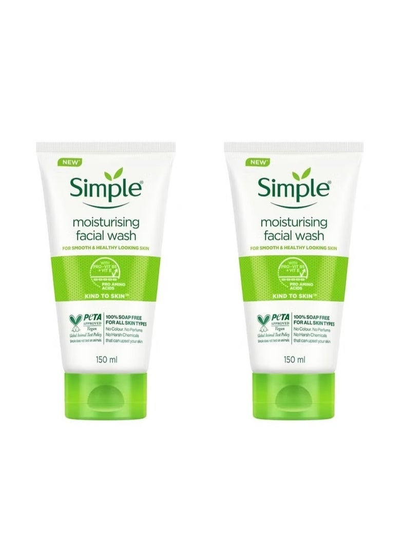 simple 2PCS Simple Moisturising Facial Wash 150 Ml - Image 2