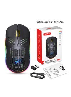 Generic T90 Honeycomb Bluetooth Mouse RGB Wireless T90 hole mouse 