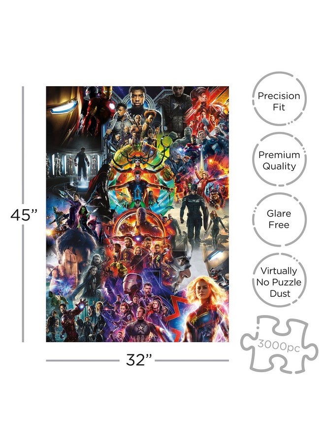 Aquarius Marvel Avengers Collage (3000 Piece Jigsaw Puzzle) - Glare Free - Precision Fit - Officially Licensed Marvel Merchandise & Collectibles - 32 X 45 Inches  - Image 2