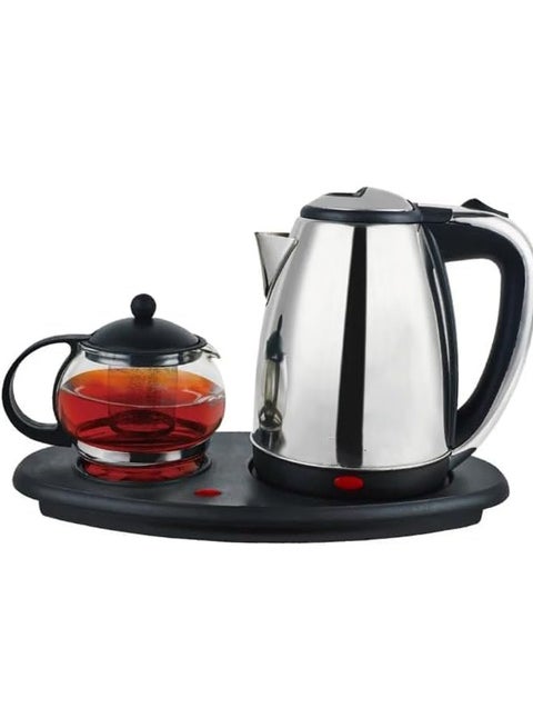 Kettle With Tea Tray, Electric Kettle With Tea Tray & Automatic Shut-Off Feature, Transparent Glass Tea Maker With Filter