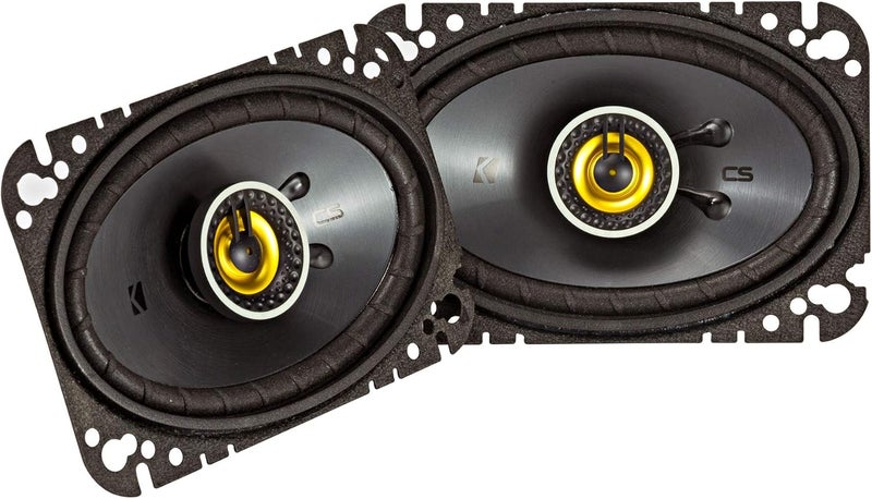Kicker 46CSC464 CS-Series CSC46 4x6-Inch (100x160mm) Coaxial Speakers, 4-Ohm (Pair) - Image 1