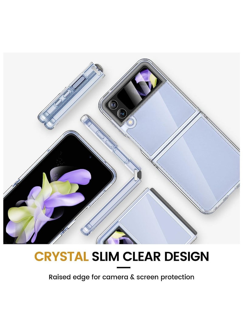 Raxoom Galaxy Z Flip 4 Clear Case [Anti-Yellow] Slim Thin Premium TPU Crystal Shockproof Protective Cover Case for Samsung Galaxy Z Flip 4 5G 2022 - Image 2