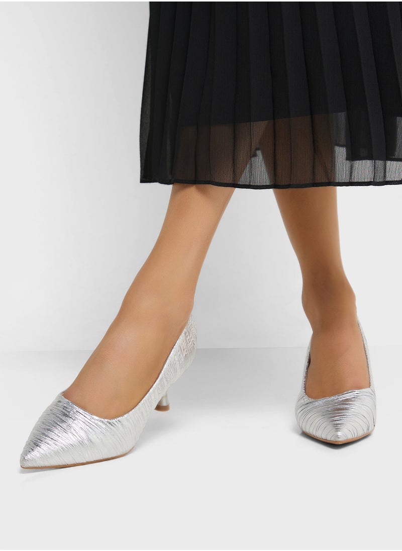 SD.Felano Mid Heeled Pointed Pump  - Image 5