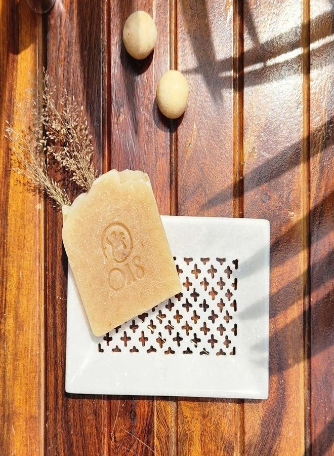 Oas Khilli Dhoop Skin Bar | Flaxseed Gel, Rice, Oilive Oil | Paraben and Sulphate Free, 100gm - Image 3