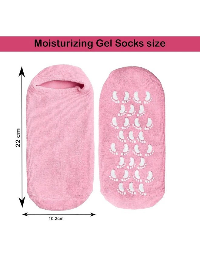 KITDAO Hydrating Spa Gel Socks for Foot Therapy - Nourishing Moisture for Cracked Heels & Dry Skin - Reusable & Comfortable - Fits Most Foot Sizes - Image 3