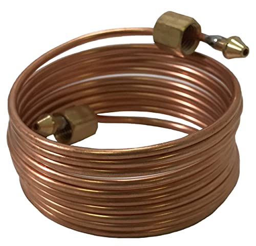 Sherco-Auto ShercoAuto 72 Mechanical Oil Pressure Gauge Line Copper Tubing Kit Set of Copper Tube Threaded Fitting Parts Universal Fit for CarTruckTractor Equipment - Image 3