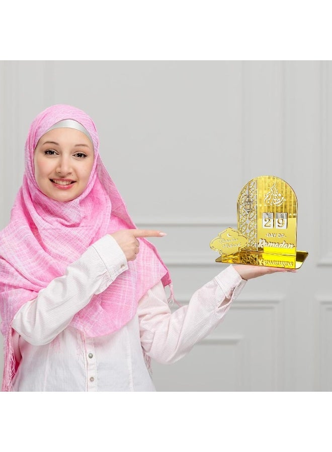 TPGP Ramadan Advent Calendar Wooden Countdown Calendar for Eid Ramadan Decorations Gifts  - Image 2