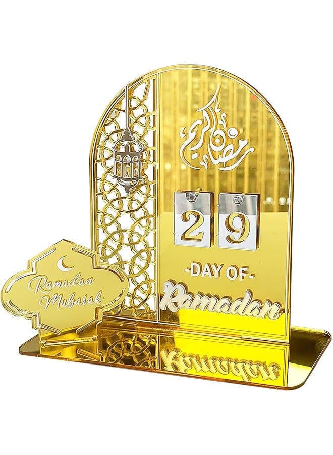TPGP Ramadan Advent Calendar Wooden Countdown Calendar for Eid Ramadan Decorations Gifts  - Image 1