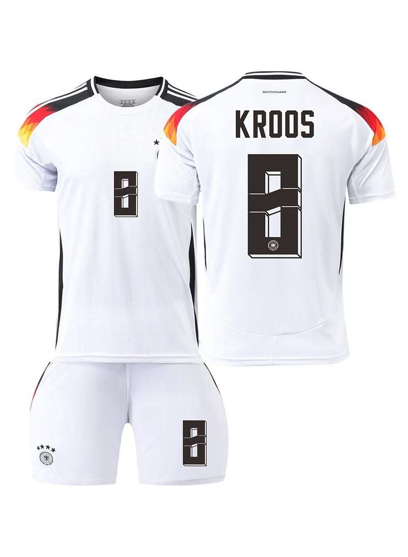 SKT Shiketro 2024 European Cup French Children's and Youth Football Uniforms Two-Piece Suits No. 8  - Image 1
