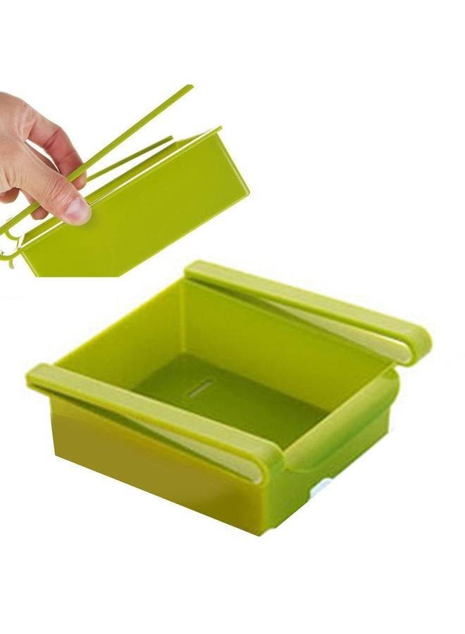 NIBEMINENT Fridge Drawer Organizer Compact Sliding Partition Pull Out Refrigerator Storage Shelves for Kitchen  - Image 5