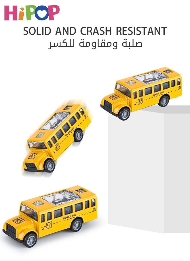 هيبوب - هي بوب مجموعة سيارات من سبائك السحب من 6 قطع + ألعاب محطة وقود مع صوت / ضوء ، ألعاب سيارات طراز معدني صغير ، ألعاب سيارات تعمل بالطاقة الاحتكاكية للأطفال - Image 1