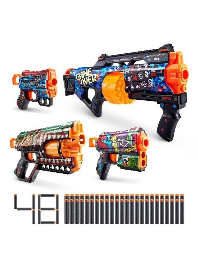 X-Shot جلد آخر وقوف، غريفير، فلوكس وتهديد مسدسات - Image 1