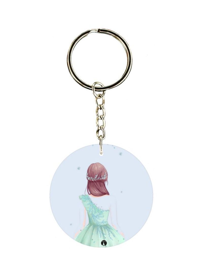 RKN Girl With Gown Themed Keychain